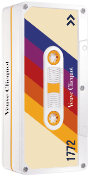 Veuve Clicquot Cassette Tape (Retro Stripes)