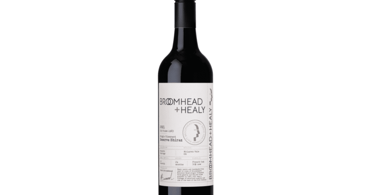Broomhead + Healy Single Vineyard Old Vine Reserve Shiraz 2021