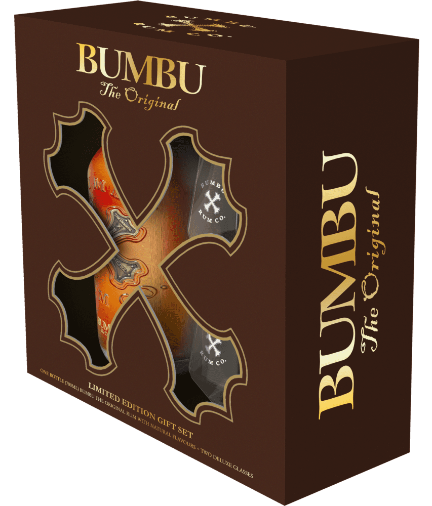 Bumbu The Original Rum (Two Glasses Gift Set)