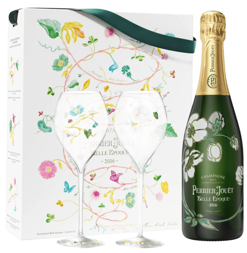 Perrier-Jouet Belle Epoque Champagne & Flutes