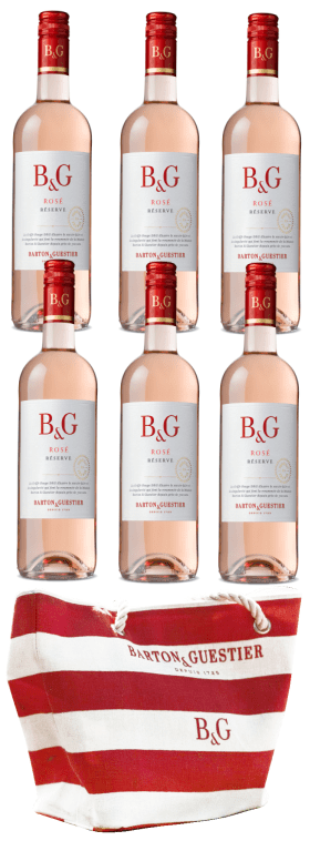 Barton & Guestier B&G Reserve Rose (6 bottles + Beach Bag)