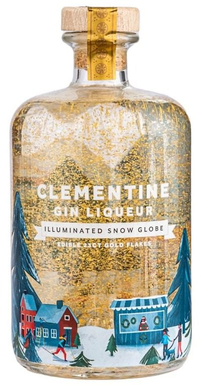 Clementine Illuminated Snow Globe Gin Liqueur