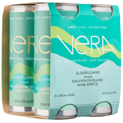 Vera Spritz Elderflower infused Sauvignon Blanc (4 pack 250ml can)